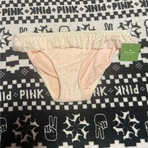 Kate Spade Cream and Pink Lace Diaper Cover